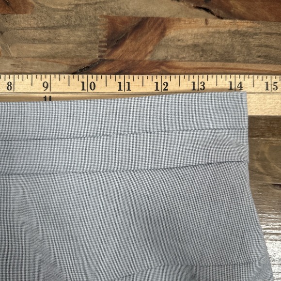 H&M Grey Micro Check High Waist Pencil Skirt Size 8 Professional Workwear Office - Picture 6 of 7